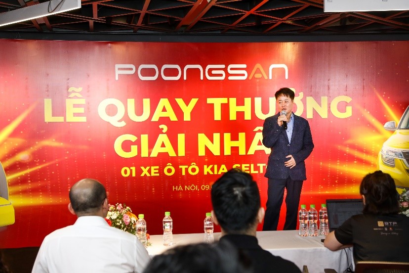 &Ocirc;ng Kim Tea Jin &ndash; Ph&oacute; chủ tịch Poongsan tại Vietnam chia sẻ tại sự kiện